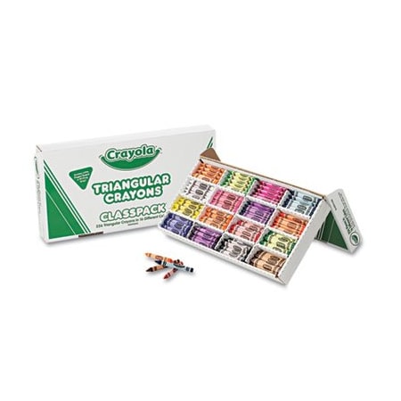 Crayola CLASSPACK TRIANGULAR CRAYONS, 16 COLORS, 256/BX 528039